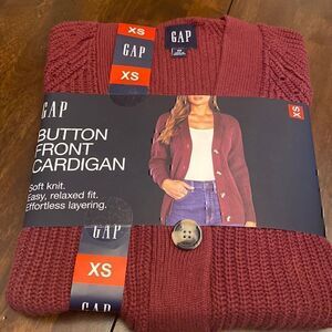 NWT XS GAP  Button  Front  Cardigan  Oversized/Relaxed Fit